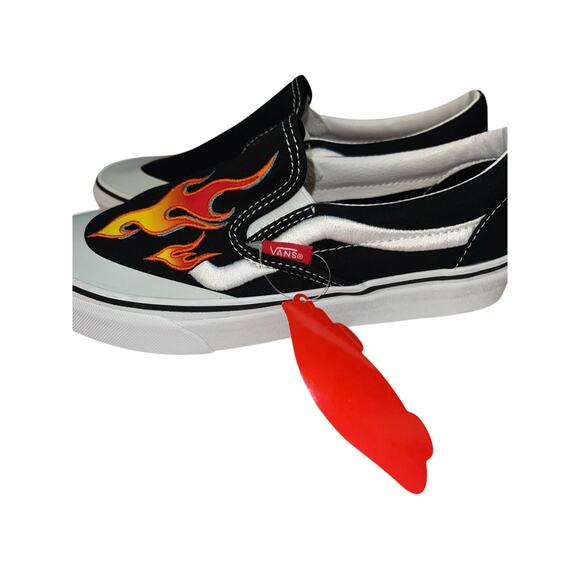 Vans X A$AP slip on Flame logo Limited Ed skater sneaker Men’s 5.5 women 7 - Picture 2 of 5